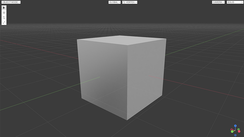 Browser-based 3D editor